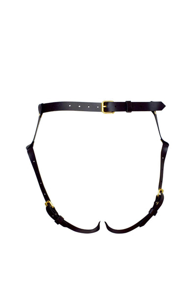 Olivia Leather Harness Brief Love Lorn Lingerie