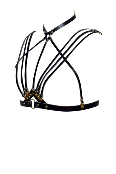 Olivia Leather Harness Bra Love Lorn Lingerie