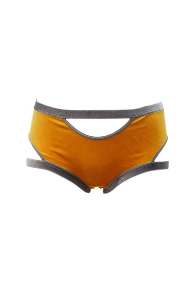 Mustard Yellow Velour Period-Proof Panty K+1%