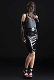 Long Glossy Fingerless Gloves Patrice Catanzaro