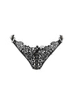 Lucy Lasercut Leather Thong VoyeurX