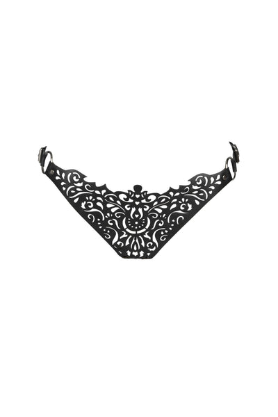 Lucy Lasercut Leather Ouvert Panty VoyeurX