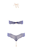 Sydney Double Pearls Blue Lace Bodysuit Bracli