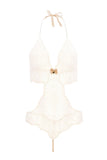Sydney Single Pearls Ivory Lace Bodysuit Bracli