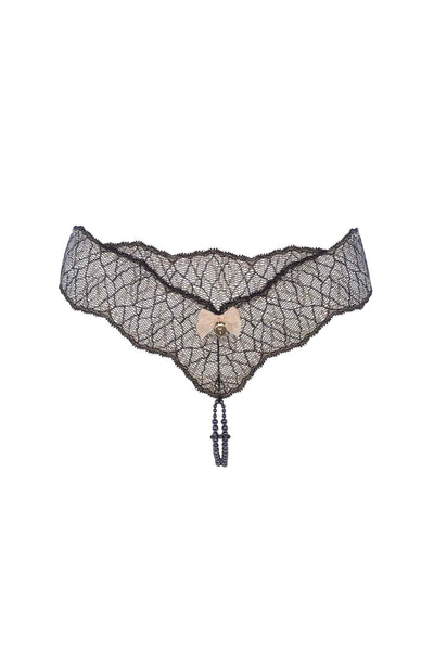 Sydney Double Strand Dark Pearl Thong Bracli