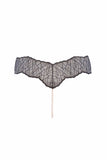 Sydney Italian Lace Pearl Thong Bracli