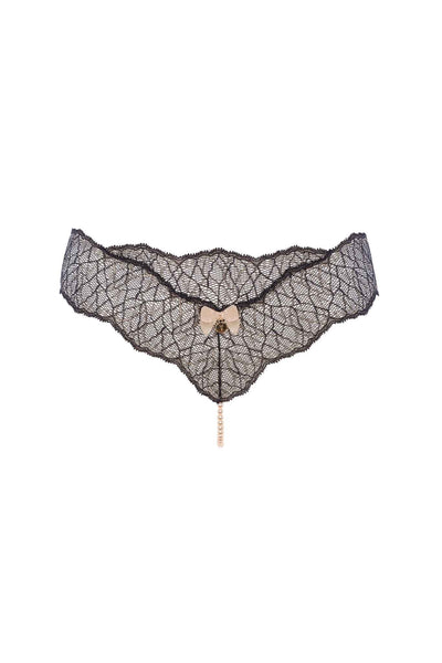 Sydney Italian Lace Pearl Thong Bracli