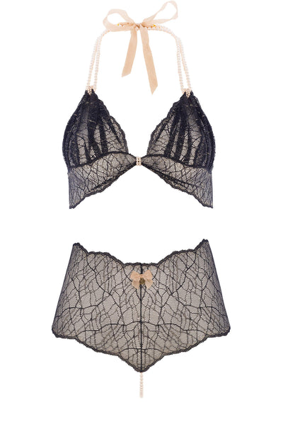 Sydney High Waist Pearl Thong Set Bracli