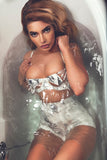 Thecla Peep Latex Bra Elissa Poppy