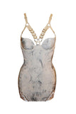 Hesperia Harness White Latex Dress Elissa Poppy