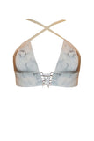Cupido White Latex Triangle Bra Elissa Poppy