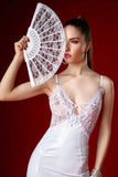 Aiyana Glossy White Dress Patrice Catanzaro