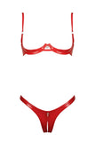 Red Annabelle Crotchless Lingerie Set Patrice Catanzaro
