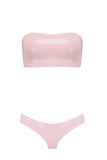 Bandeau Cheeky Latex Lingerie Set Elissa Poppy