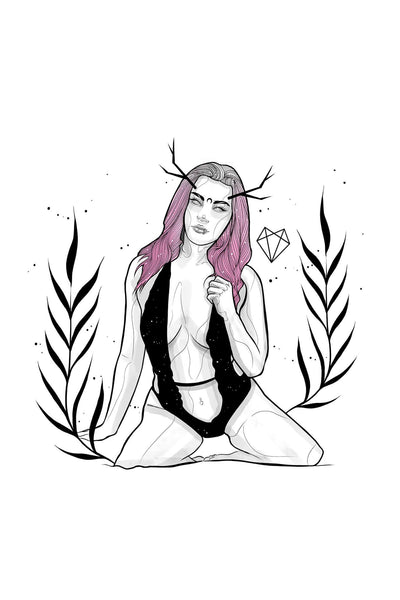 Darkest Vixen Framed Art • Becca Wolfmumma