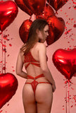 Bijou Red Lingerie Set Impudique