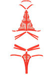 Bijou Red Lingerie Set Impudique