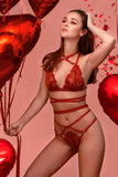 Bijou Red Lingerie Set Impudique