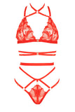 Bijou Red Lingerie Set Impudique