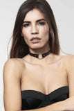 Maze Vegan Leather O-Ring Choker Bijoux Indiscrets