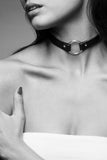 Maze Vegan Leather O-Ring Choker Bijoux Indiscrets
