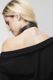 Maze Vegan Leather Tassel Choker Bijoux Indiscrets