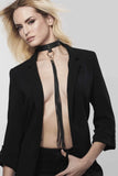 Maze Vegan Leather Tassel Choker Bijoux Indiscrets