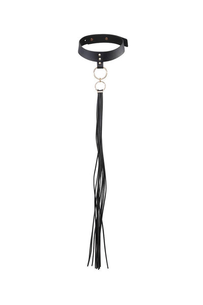 Maze Vegan Leather Tassel Choker Bijoux Indiscrets