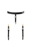 Maze Vegan Leather Garter Belt Bijoux Indiscrets