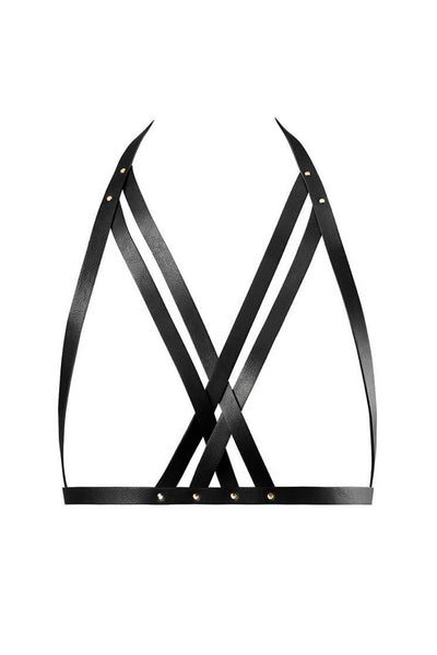 Maze Vegan Leather Bra Harness Bijoux Indiscrets