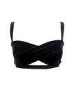 Black Velour Bra K+1%