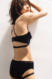Black Velour Lingerie Set K+1%