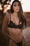 Frisson G-String Black Lingerie Set Monique Morin