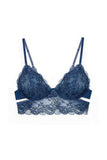 Blue Wild Lace Longline Bra Monique Morin