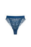 Blue Wild Lace Hi Leg Panty Monique Morin