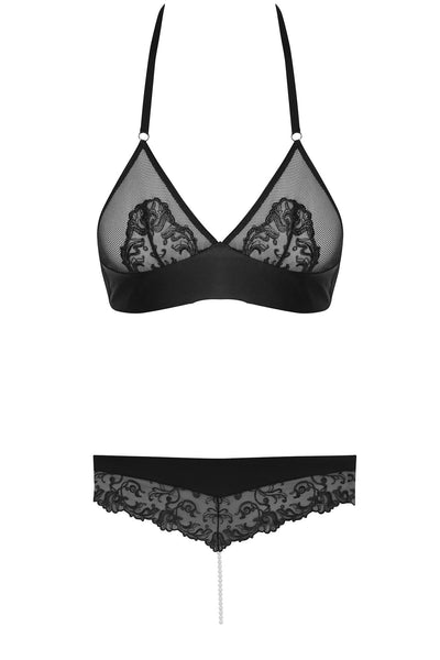 Vienna Pearl Thong Lingerie Set Bracli