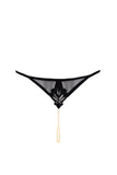 London Leavers Lace Pearl Thong G-String Bracli