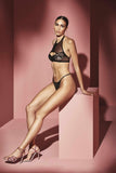 London Leavers Lace Pearl Thong G-String Bracli