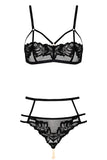 London Leavers Lace Harness Lingerie Set Bracli