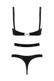 Cut Out Latex Lingerie Set Elissa Poppy