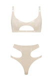Cut Out Latex Lingerie Set Elissa Poppy