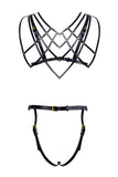 Celine Art Deco Open Cup Leather Set Love Lorn Lingerie