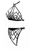 Celine Art Deco Halter Leather Set Love Lorn Lingerie