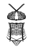 Eros Criss Cross Lace Set Eros Veneziani