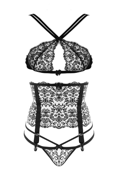 Eros Criss Cross Lace Set Eros Veneziani