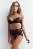 Cruz Crocodile Lace Garter Belt Taryn Winters
