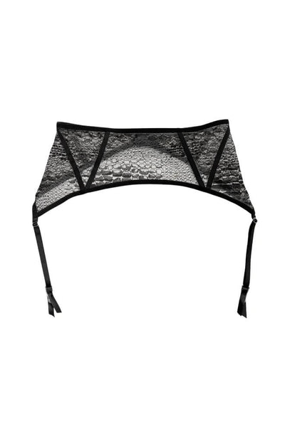 Cruz Crocodile Lace Garter Belt Taryn Winters