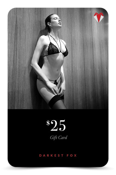 Darkest Fox Lingerie Gift Card Darkest Fox