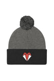 Pom Pom Knit Cap Darkest Fox