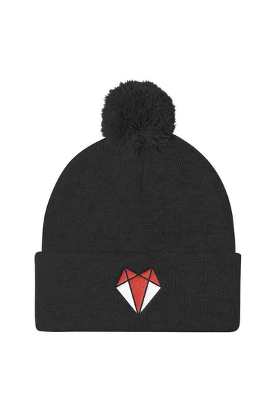 Pom Pom Knit Cap Darkest Fox